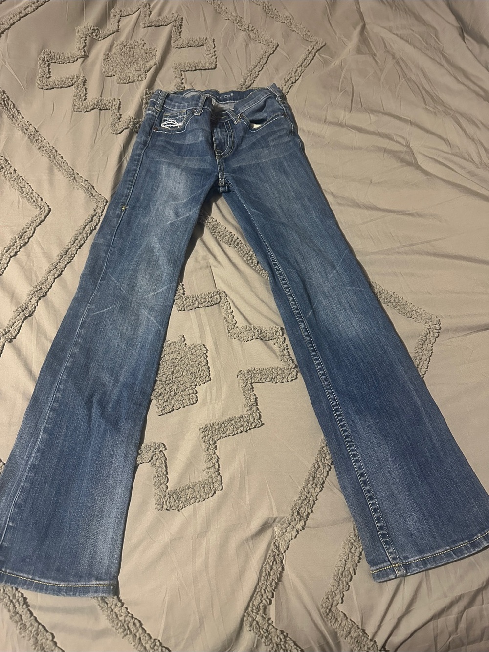 Cowgirl Tuff Girls Blue Bootcut Jeans